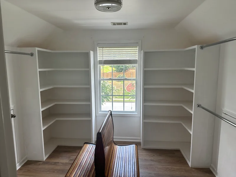 Built-in wall unit with entertainment center